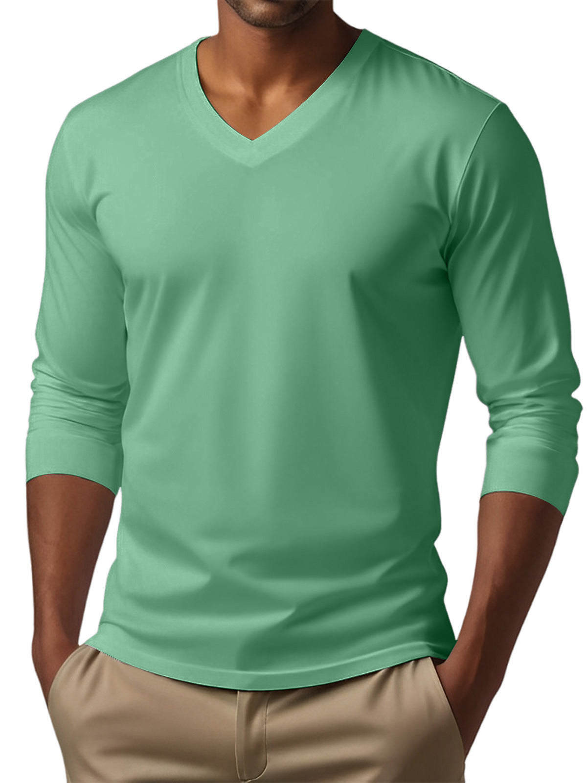 Men's Digital Printing Men's Versatile Long Sleeve